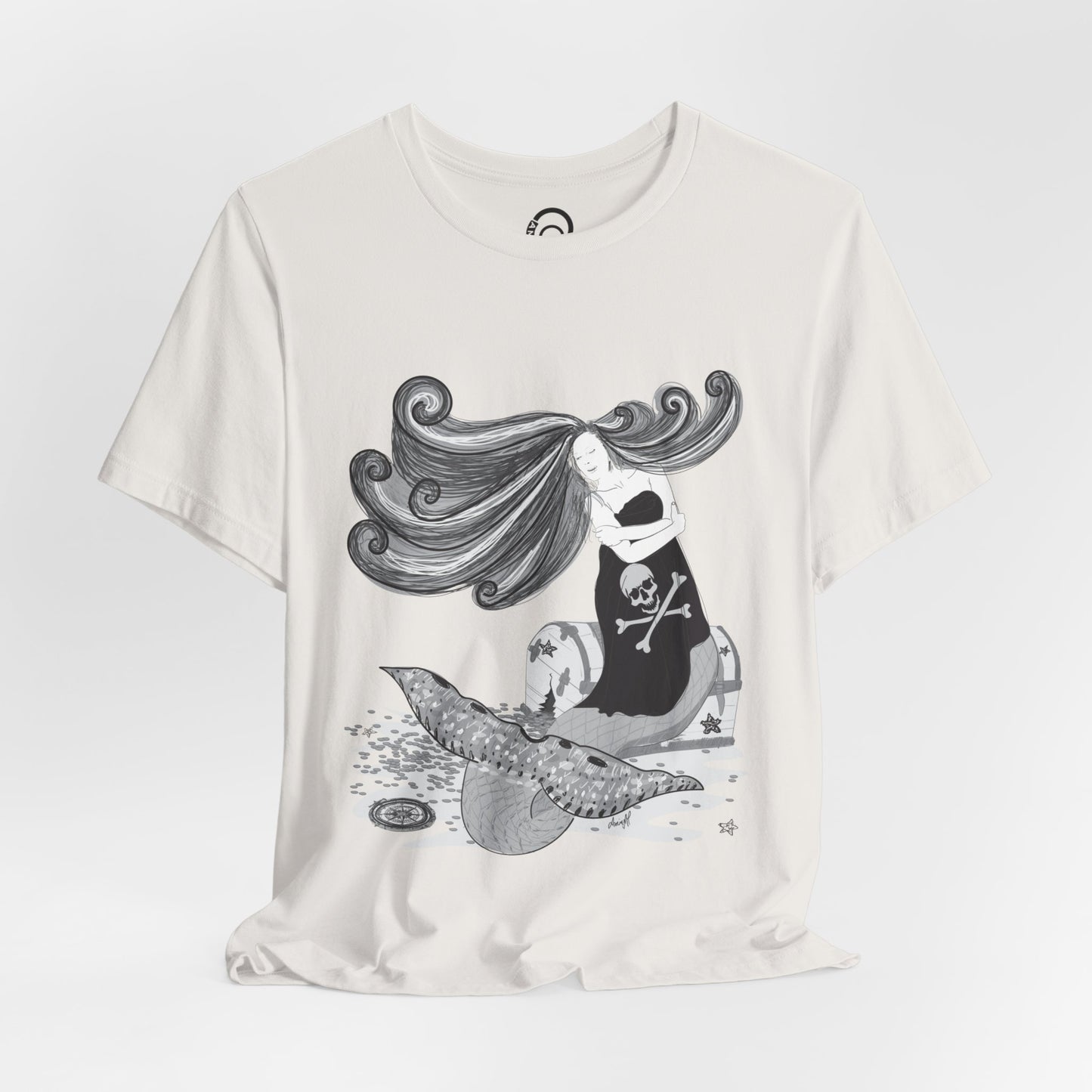 Pirate Mermaid Tee, U.S. Adult Unisex Sizes XS-5XL, 13 colors