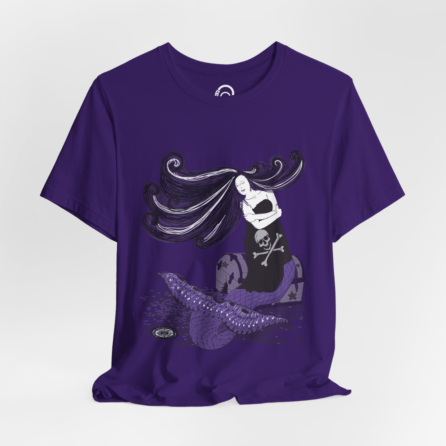 Pirate Mermaid Tee, U.S. Adult Unisex Sizes XS-5XL, 13 colors