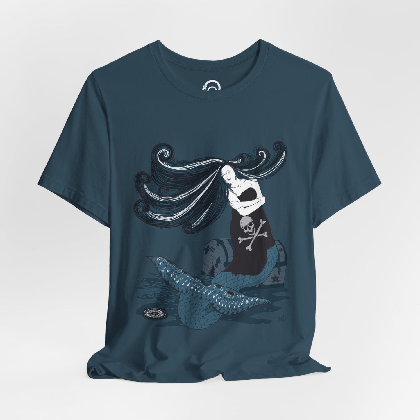 Pirate Mermaid Tee, U.S. Adult Unisex Sizes XS-5XL, 13 colors