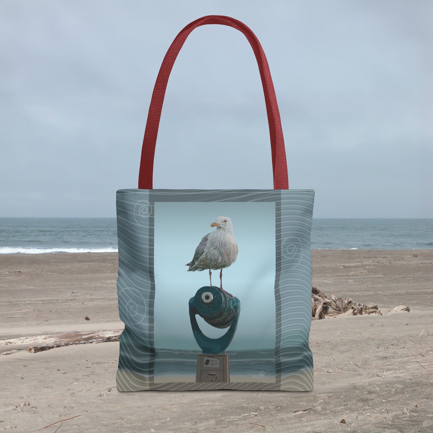 King of the Beach Tote Bag, 3 Size Options, Beach Trip Tote Bag, Carry to the Sea Bag , Nautical Ocean Bag, Seaside Seagull Tote, Large Beach Tote