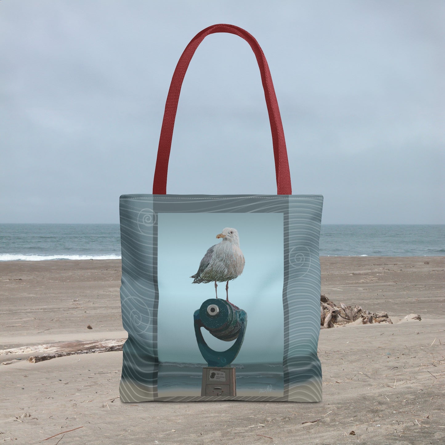 King of the Beach Tote Bag, 3 Size Options, Beach Trip Tote Bag, Carry to the Sea Bag , Nautical Ocean Bag, Seaside Seagull Tote, Large Beach Tote