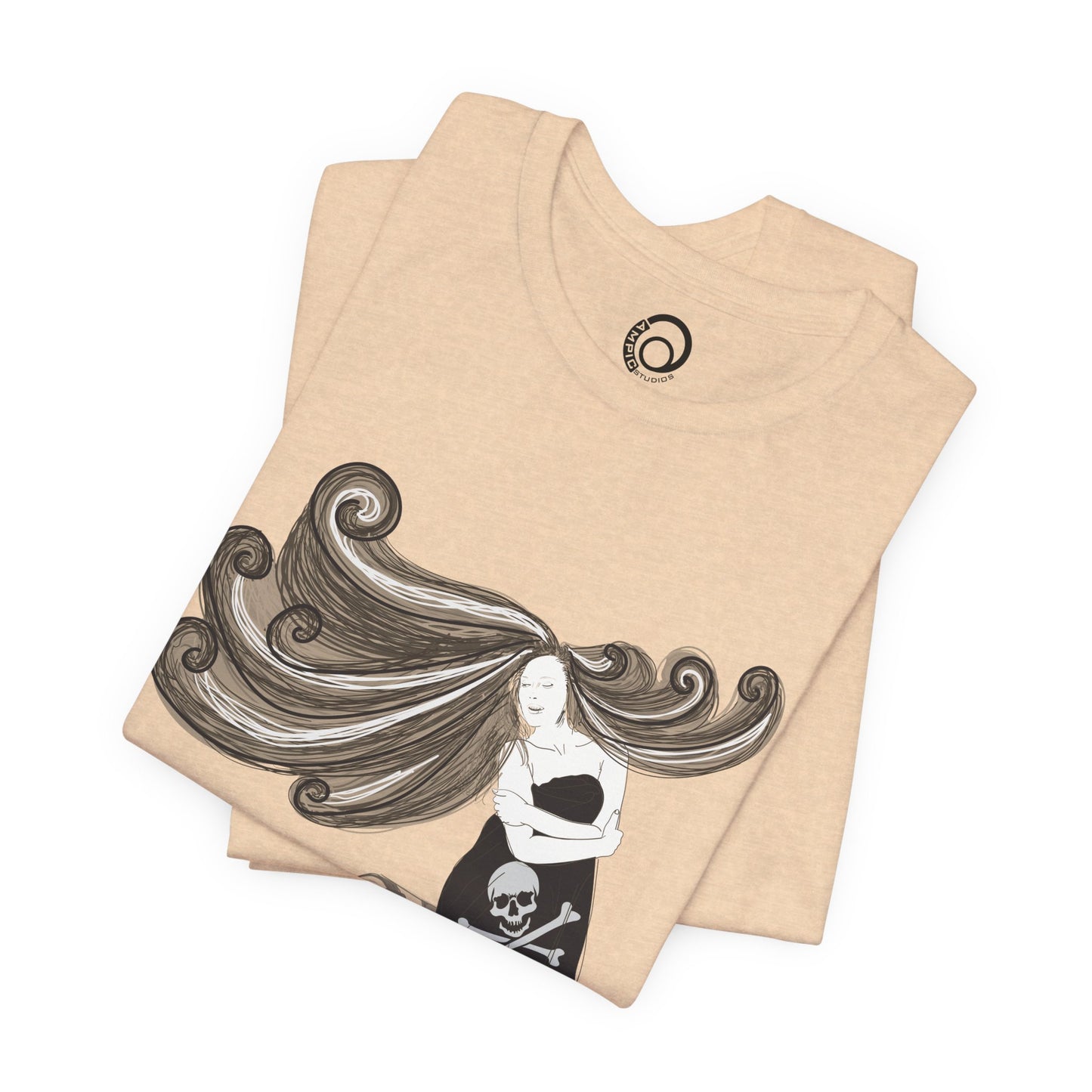 Pirate Mermaid Tee, U.S. Adult Unisex Sizes XS-5XL, 13 colors