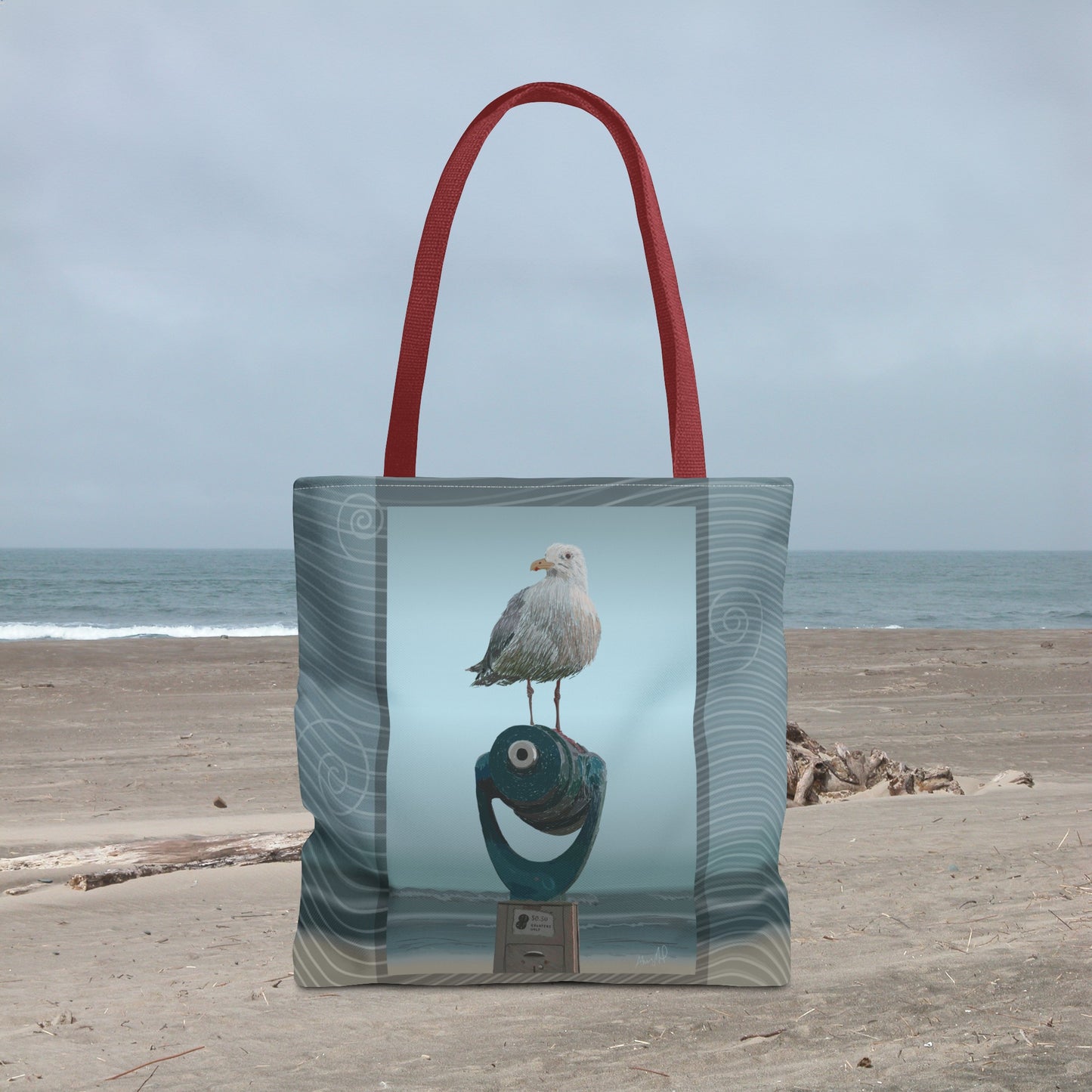 King of the Beach Tote Bag, 3 Size Options, Beach Trip Tote Bag, Carry to the Sea Bag , Nautical Ocean Bag, Seaside Seagull Tote, Large Beach Tote