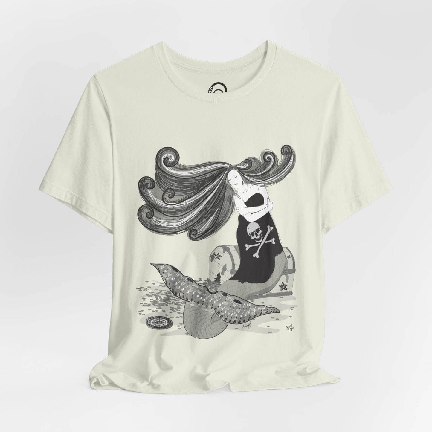 Pirate Mermaid Tee, U.S. Adult Unisex Sizes XS-5XL, 13 colors