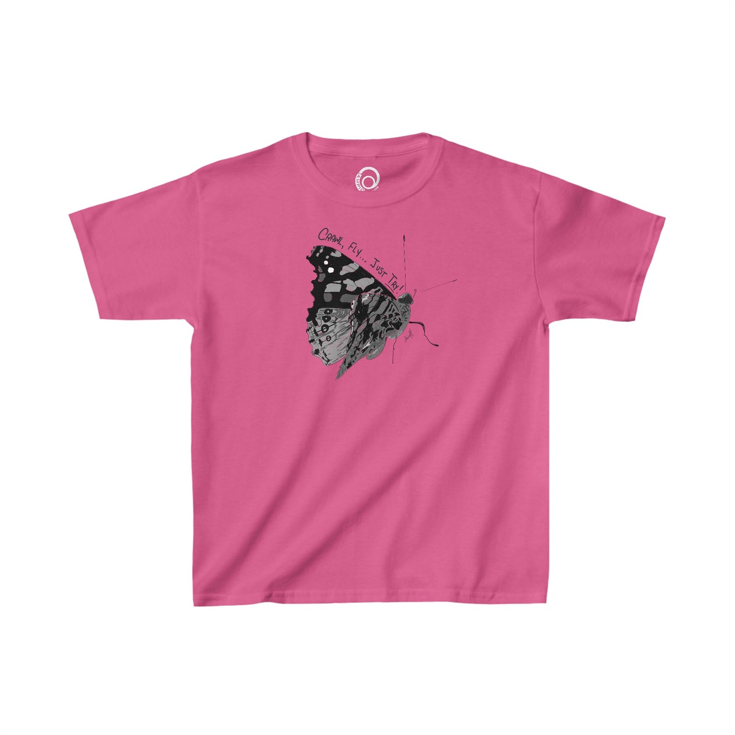 Crawl, Fly... Just Try Kids Heavy Cotton™ Tee, U.S. Youth Unisex sizes XS-XL