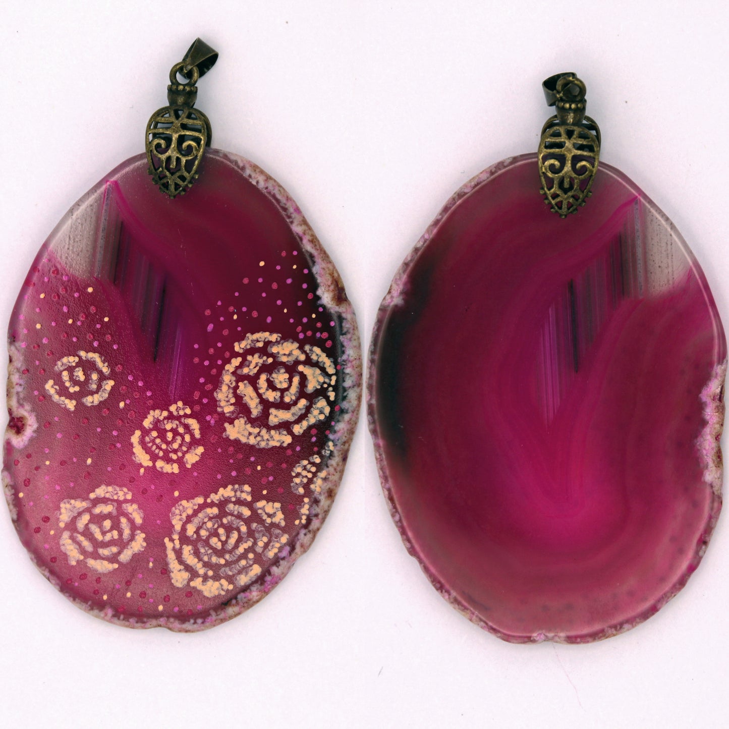 Agate Pendant - Pretty In Pink