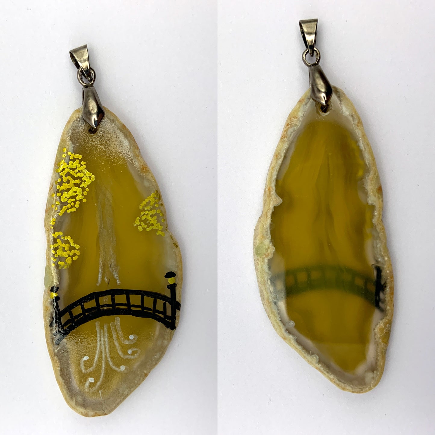 Agate Pendant - Waterfall Bridge