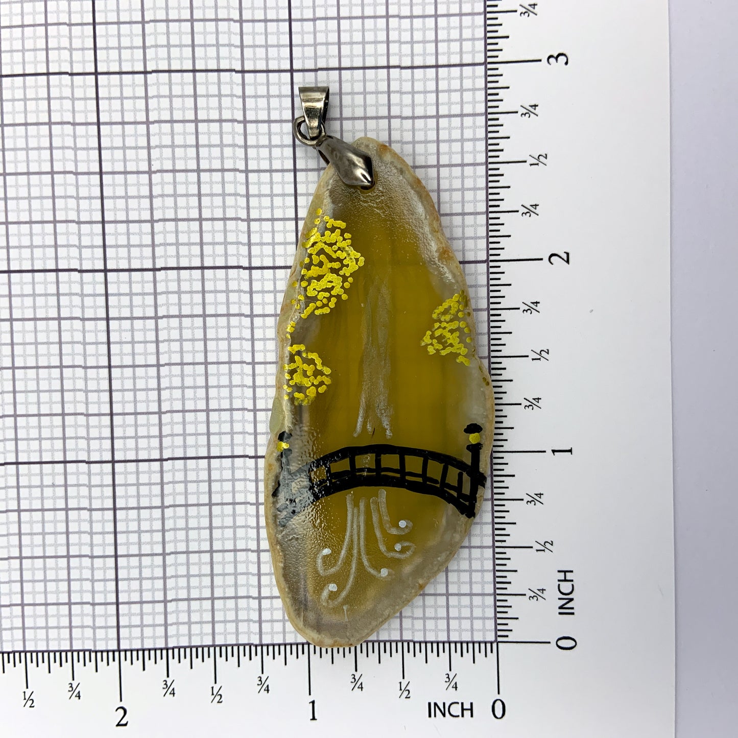 Agate Pendant - Waterfall Bridge