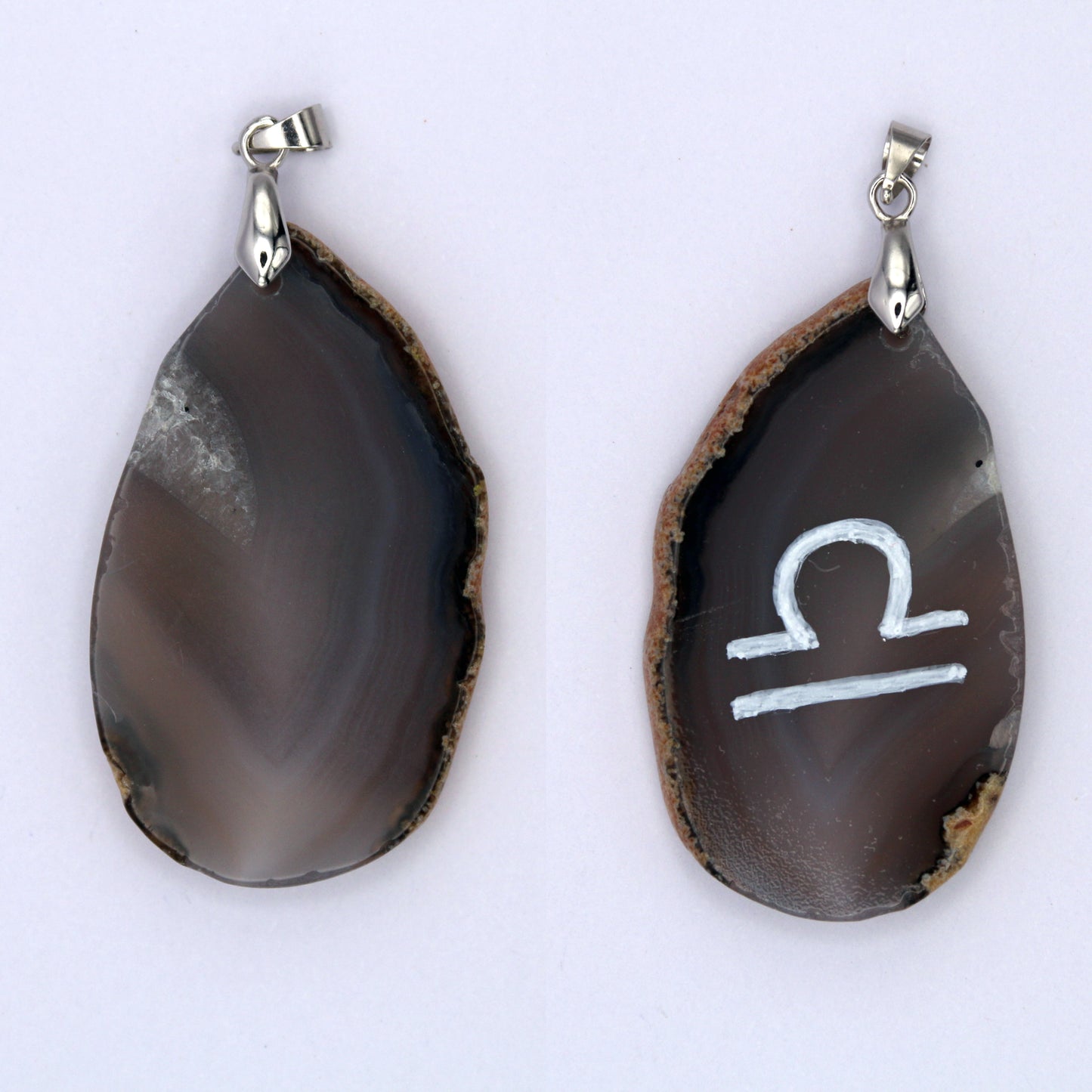 Agate Pendant - Libra Zodiac 202407