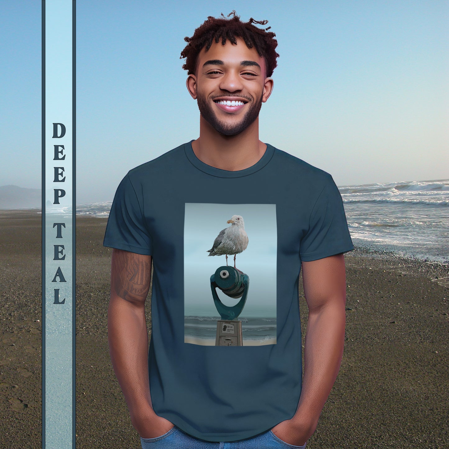 King of the Beach on Deep Teal