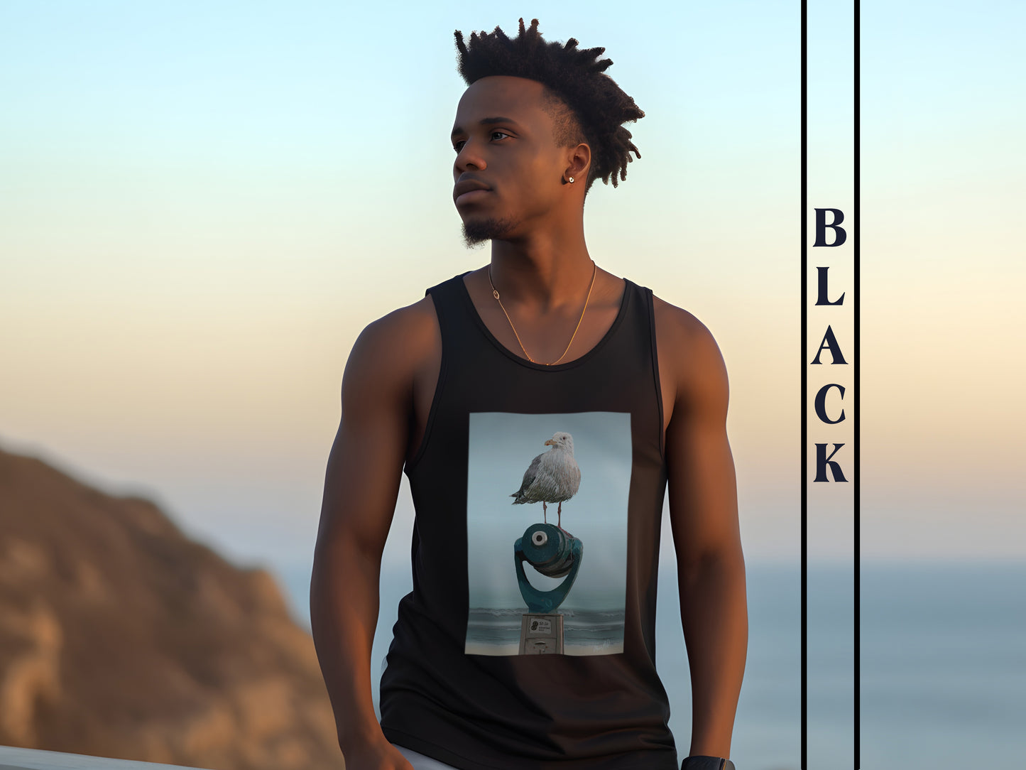 King of the Beach Tank Top in Black