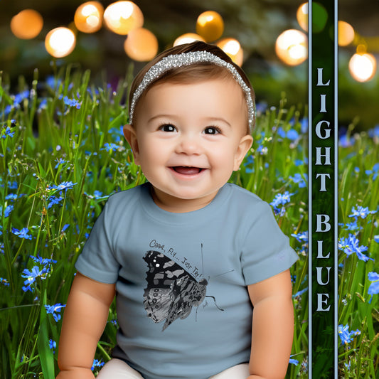 Crawl, Fly... Just Try, Butterfly Infant Fine Jersey Tee